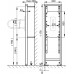 ALCAPLAST montážní rám pro madlo (stavební výška 1,2 m) A106/1200