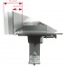 ALCAPLAST Flexible Low Podlahový žlab 750 mm s okrajem pro perforovaný rošt APZ104-750