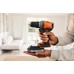 Black & Decker BCD382D1XK Vrtací šroubovák (45Nm/18V/1x2,0Ah), kufr