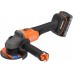 Black & Decker BCG6L8D2S Aku bezuhlíková úhlová bruska (18V/2x2,0Ah), 3x kotouč a taška
