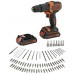 Black & Decker BDCHD18BAFC Aku příklepová vrtačka (40Nm/18V/2x1,5Ah), kufr + příslušenství
