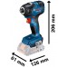 BOSCH GDR 18V-200 Akumulátorový rázový utahovák, 2x GBA 18V 4,0 Ah, GAL 18V-40, L-Case 06019J2107