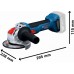 BOSCH GWX 18V-8 PROFESSIONAL Úhlová bruska s X-LOCK 06019N9100