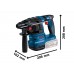 BOSCH GSR + GWS + GBH + 2× GBA 18V 4.0 Ah + GAL 18V-40 18V nářadí 3 ks 0615A50094