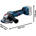 BOSCH PROFESSIONAL GBH + GSR + GWS + 2x5,0Ah 0615A500FL