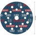 BOSCH Brusný kotouč EXPERT O780 s fólií, 125 mm, G180, 50ks 2608902412