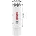 BOSCH Multi Material Děrovka se závitem, 16 × 40 mm 2608594559