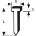 BOSCH hřebíky 14x1,8 mm, balení 1000ks 2609255813