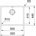 VÝPRODEJ Franke Sirius SID 110-50, 525x440 mm, tectonitový dřez, černý 125.0363.789 POVRCHOVÁ VADA, BEZ ORG.OBALU!!