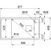 Franke Fresno FSG 611-88, 877x495 mm, fragranitový dřez, Onyx 114.0616.906