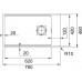 Franke Kubus 2 KNG 110-62, 760x460 mm, fragranitový dřez, Matná černá 125.0627.321
