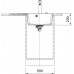Franke Centro CNG 611-78 TL/7, 780x500 mm, fragranitový dřez, Matná černá 114.0637.506