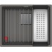 Franke Kubus 2 KNG 110-52, 560x460 mm, Fragranitový dřez, Šedý kámen 125.0641.422