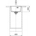 Franke Maris MRG 610-37 RTL, 410x510 mm, Fragranitový dřez, Matná černá 114.0661.370