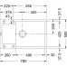 Franke Maris MRG 611-78 BB, 780 x 500 mm, fragranitový dřez, šedý kámen 114.0363.221
