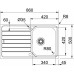 Franke Spark SKX 611, 860x500 mm, kuchyňský dřez, nerez 101.0387.819
