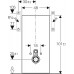 Geberit Monolith Sanitární modul pro závěsné WC, 101 cm, bílé sklo/hliník 131.022.SI.5