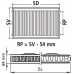 Kermi Therm X2 Profil-kompakt deskový radiátor 12 600 / 1800 FK0120618