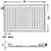 Kermi Therm X2 Profil-V deskový radiátor 10 900 / 700 FTV100900701L1K