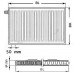 Kermi Therm X2 Profil-V deskový radiátor 12 400 / 400 FTV120400401L1K