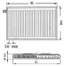 Kermi Therm X2 Profil-V deskový radiátor 12 900 / 1400 FTV120901401L1K