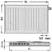 Kermi Therm X2 Profil-V deskový radiátor 12 900 / 1100 FTV120901101R1K