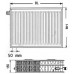 Kermi Therm X2 Profil-V deskový radiátor 33 600 / 1200 FTV330601201L1K