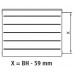 Kermi Therm X2 LINE-K kompaktní deskový radiátor 22 305 x 1105 PLK220301101N1K