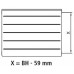 Kermi Therm X2 LINE-K kompaktní deskový radiátor 12 559 x 405 PLK120550401N1K