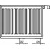 Kermi X2 Profil-Vplus deskový radiátor 33 300 / 500 FTP330300501L1K