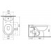 KOLO Nova Pro WC mísa oválná, odpad vodorovný, s hlubokým splachováním, Rimfree M33220000