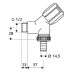 SCHELL COMFORT Šikmý přístrojový (pračkový) ventil, chrom 1/2"x3/4" 033860699