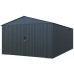 Riwall PRO RMCG 20x13 kovová garáž 3,8 x 6 m se sedlovou střechou Antracit CG-K2013
