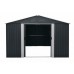 Riwall RMSA 12x10 Anthracite - zahradní domek kovový 3 x 3,7 m SD-X1210-H170C-A