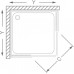 ROLTECHNIK Sprchový box čtvercový SIMPLE SQUARE/900 bílá/transparent 4000693