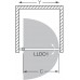 ROLTECHNIK Sprchové dveře jednokřídlé pro instalaci do niky LLDO1/900 brillant/intimglass 551-9000000-00-21