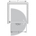 ROLTECHNIK Sprchové dveře jednokřídlé do niky TCN1/800 brillant/intimglass 728-8000000-00-20