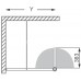 ROLTECHNIK Pevná boční stěna s křídlovými sklopnými dveřmi TCW1/1200 brillant/transparent 745-1200000-00-02