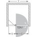 ROLTECHNIK Sprchové dveře jednokřídlé do niky TDN1/1100 stříbro/transparent 726-1100000-01-02