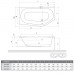 ROLTECHNIK Asymetrická rohová vana ACTIVA NEO SEAT (L) 1500x900 9840050