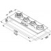 FRANKE CRYSTAL BLACK FHCR 1204 3G TC BK C plynová varná deska 106.0052.061