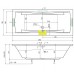 TEIKO Vana Corona obdélníková 190 x 80 cm - HTP systém ECO HYDRO V212190N04T05211
