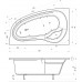 TEIKO Vana Dorado 160 L rohová 160x95 cm - HTP systém ECO HYDRO, levá V210160L04T10211