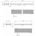 ACO Drainlock V/X100 - C250, rošt můstkový 0,5 m, pozinkovaná ocel 12615