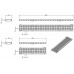 ACO Drainlock V/X100 - B125, mřížkový rošt Q+ 0,5 m, pozinkovaná ocel 132561