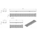 ACO Drainlock V/X100 - C250, mřížkový rošt Q+ 0,5 m, pozinkovaná ocel 132881