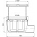 ACO EasyFlow Podlahová vpusť 150 x 150mm, sklon 1,5° 2500.05.77