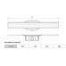 ACO ShowerDrain F žlab s roštem 885 x 8 mm, Square 407848