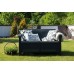 ALLIBERT CORFU LOVE SEAT Pohovka, 128 x 70 x 79cm, grafit/šedá 17197359