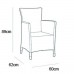 ALLIBERT IOWA zahradní židle, 62 x 60 x 89cm, bílá 17197853